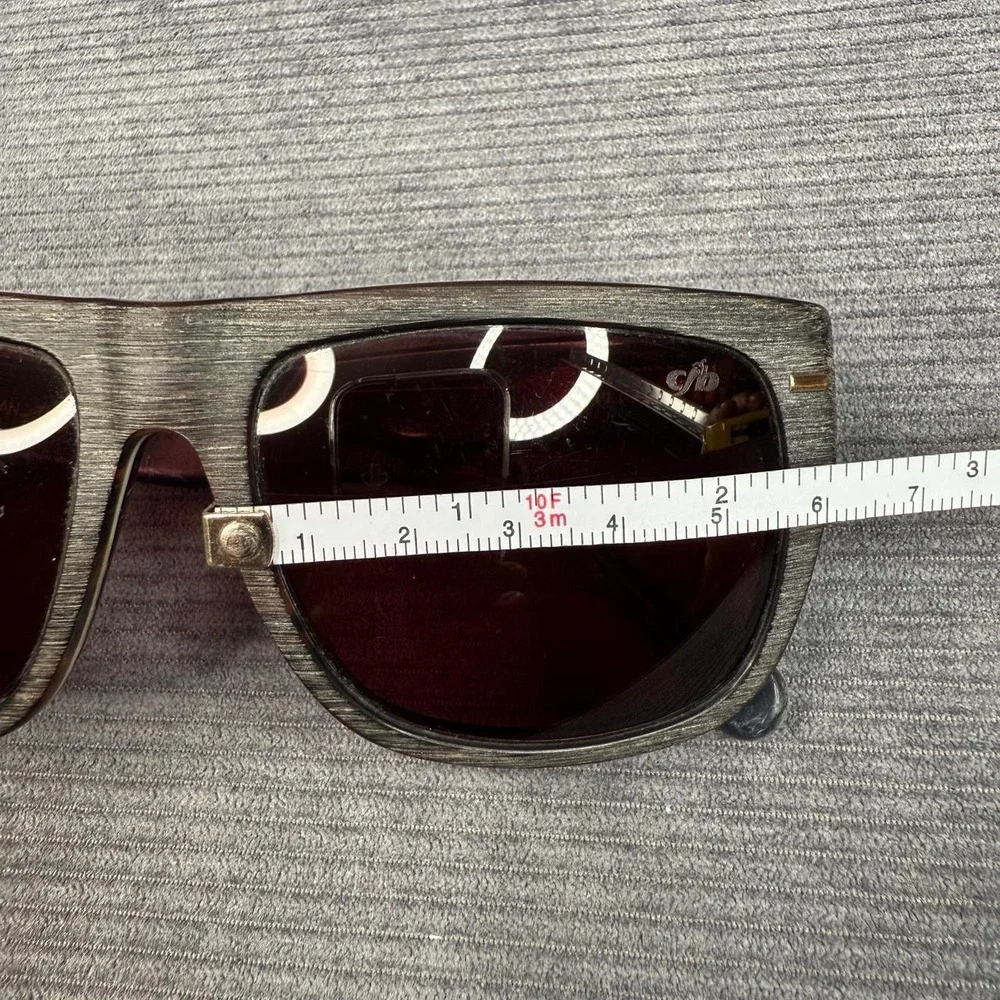 Chilli Beans Brazilian Square Y2k Sunglasses Grey Wood Grain Texture OC.CL.1349
